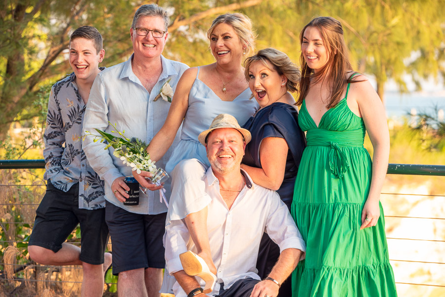 Wedding group. photographedd in the top end at east Point Darwin